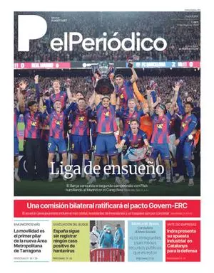 La portada de EL PERIÓDICO del 11 de mayo de 2026