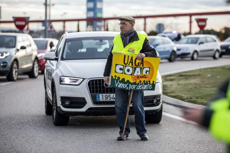 Manifestación de agricultores en Zaragoza