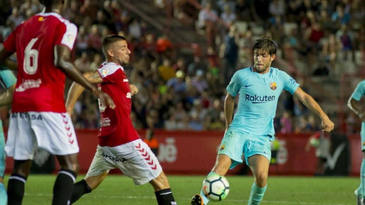 Sergi Roberto jugó en Tarragona de interior y pivote