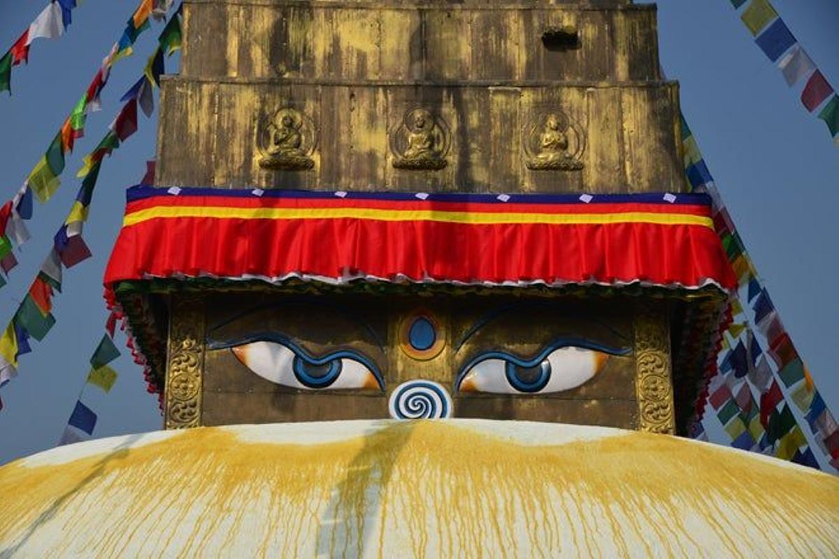 Los ojos de Buda en la estupa de Chabahil.