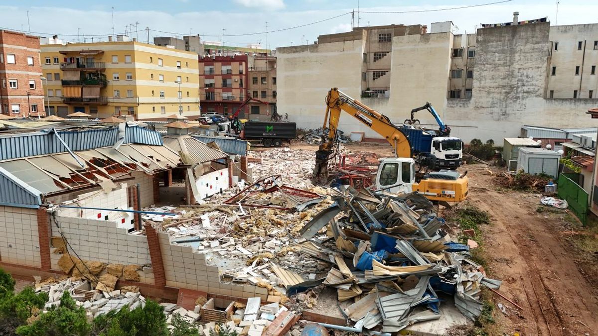 Las obras de demolición ya se están ultimando como se aprecia en la imagen.