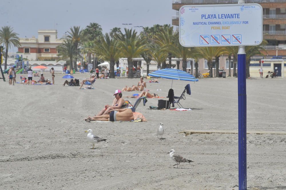 Inicio de la temporada alta en Santa Pola