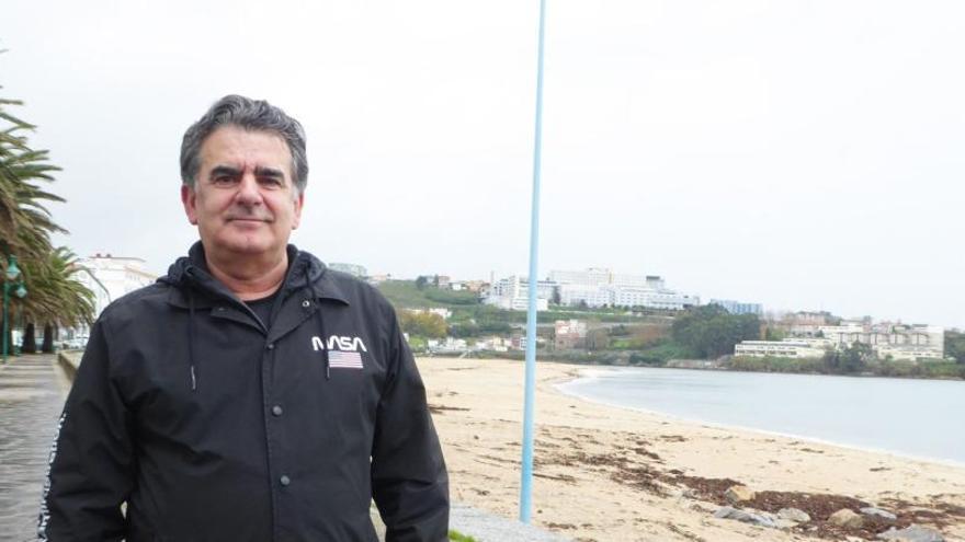 Lino López, en el paseo de Santa Cristina.