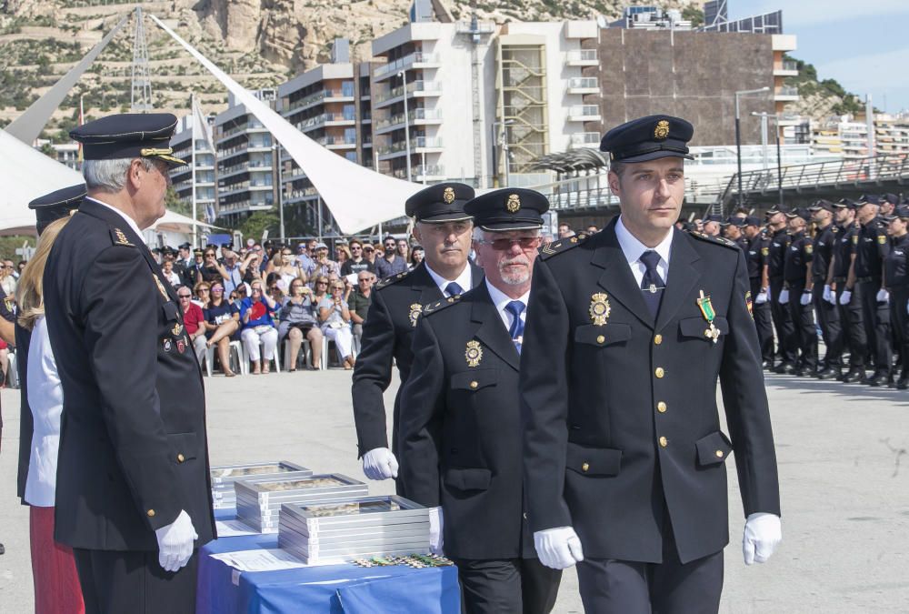 Un momento del acto de la Policía.