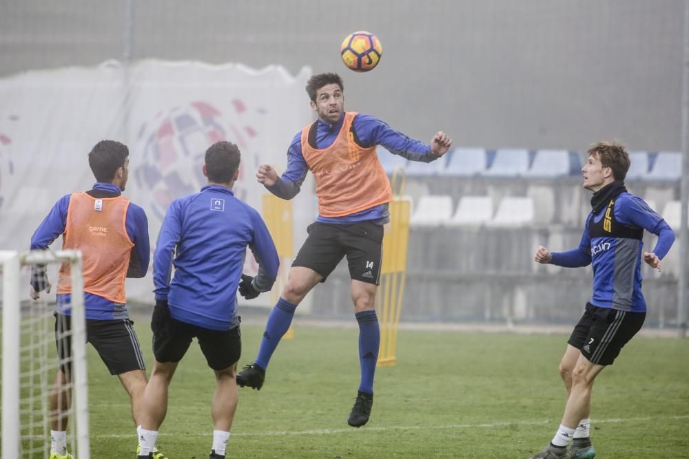 Entrenamiento del Real Oviedo,.