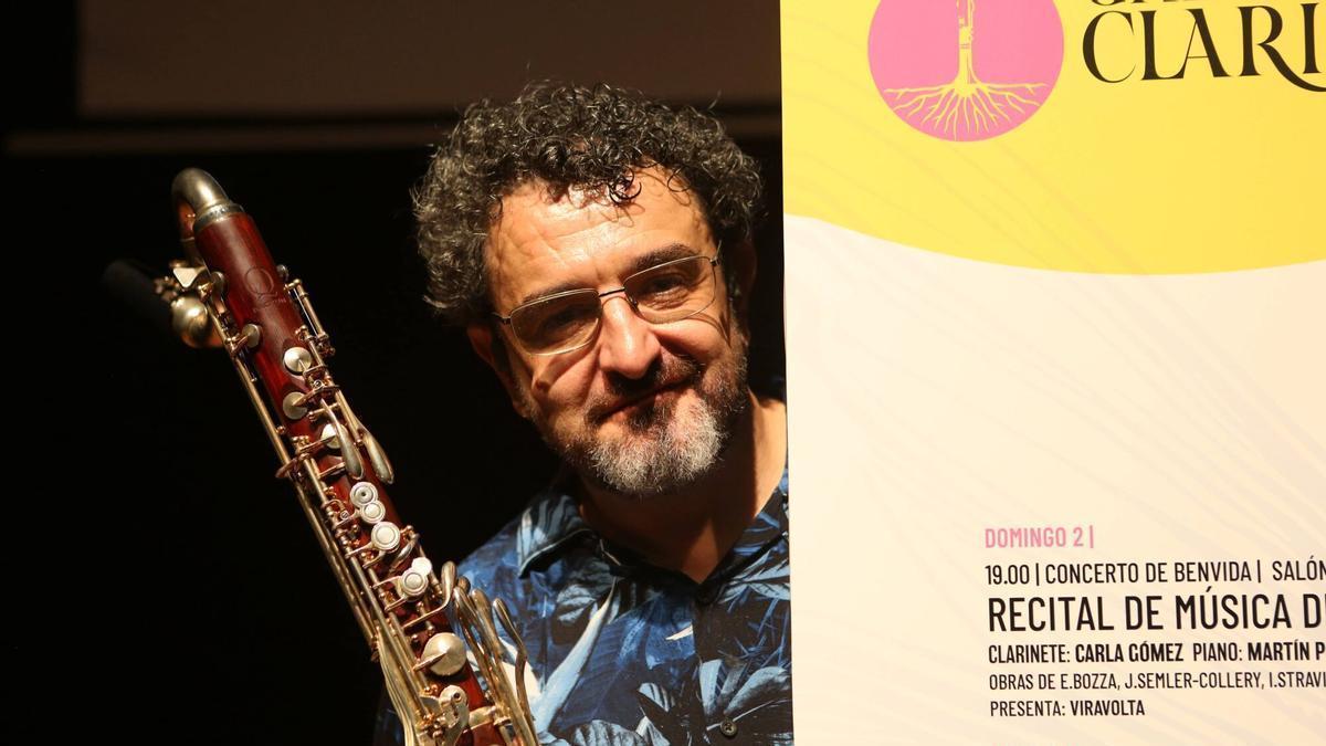 El clarinetista y director artístico del Galicia Clarinet Fest, Xocas Meijide.