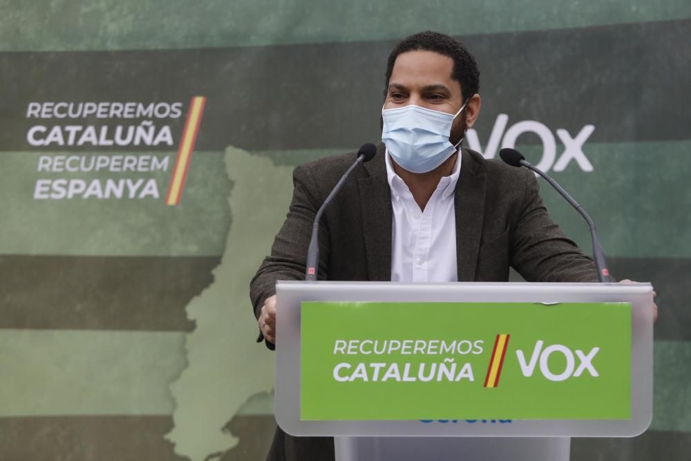 Acte electoral de Vox a Girona amb Santiago Abascal