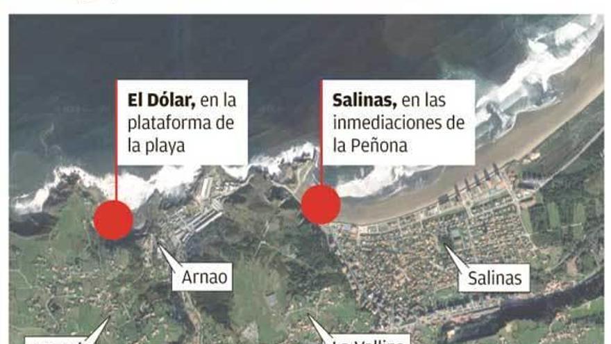 El oleaje causa importantes destrozos en las playas de Salinas y el Dólar