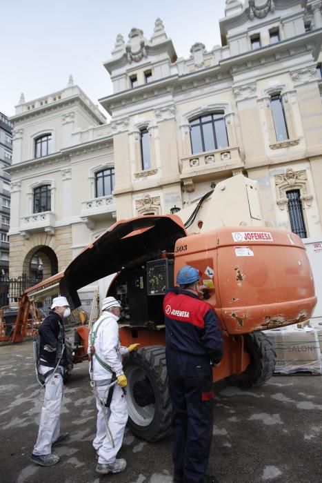 Gijón: algunos sectores vuelven a trabajar