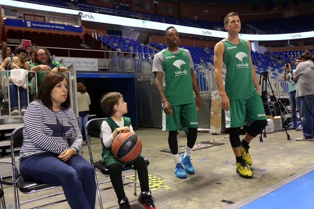 El Unicaja abre su entrenamiento al público