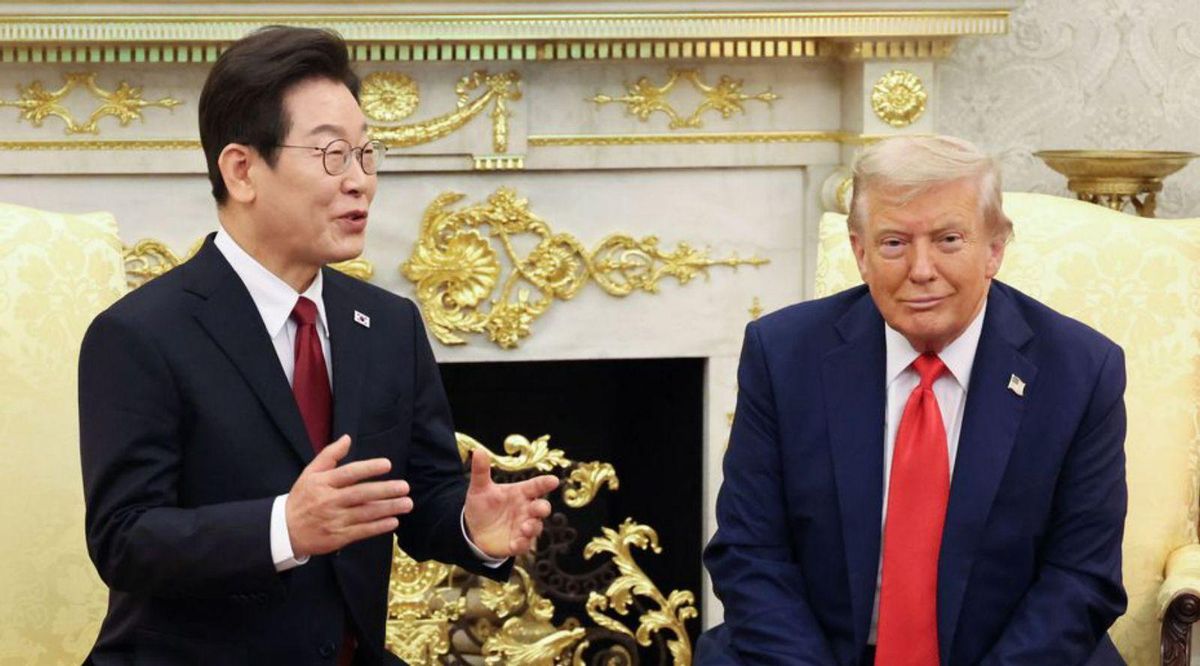 Trump lloa el líder de Corea del Nord mentre rep el sud-coreà