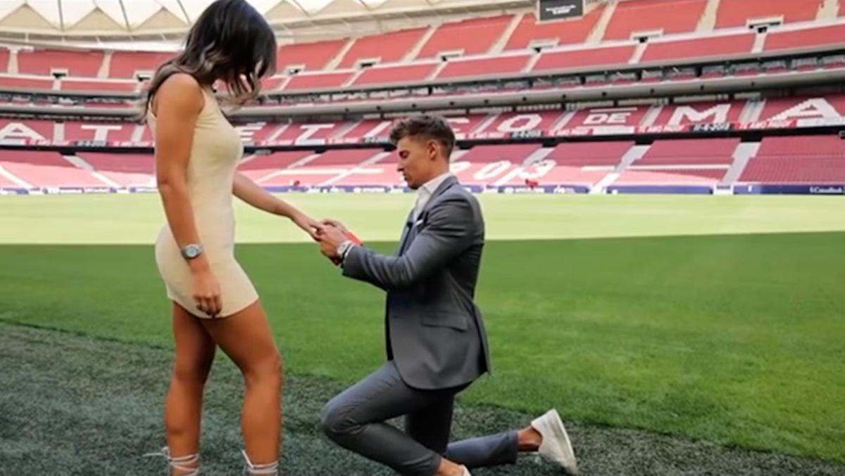 La pedida de mano de Marcos Llorente a Paddy Noarbe