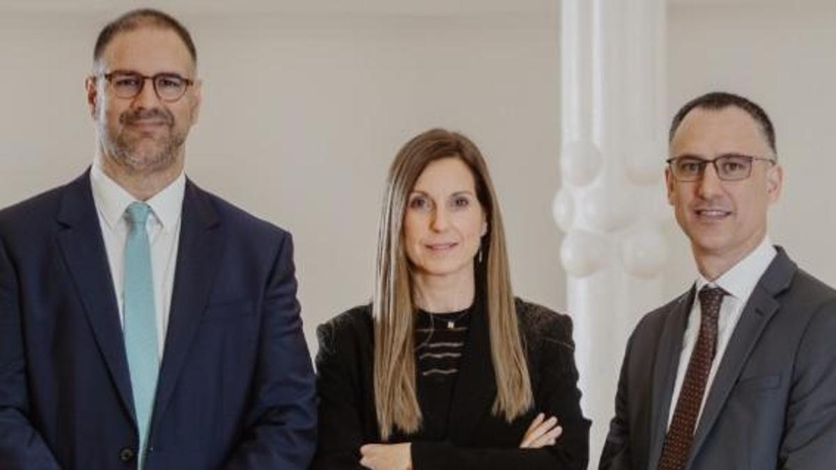 Sergi Roca, Meritxell Marzà i Jordi Matamala, els tres socis fundadors de LEXIA