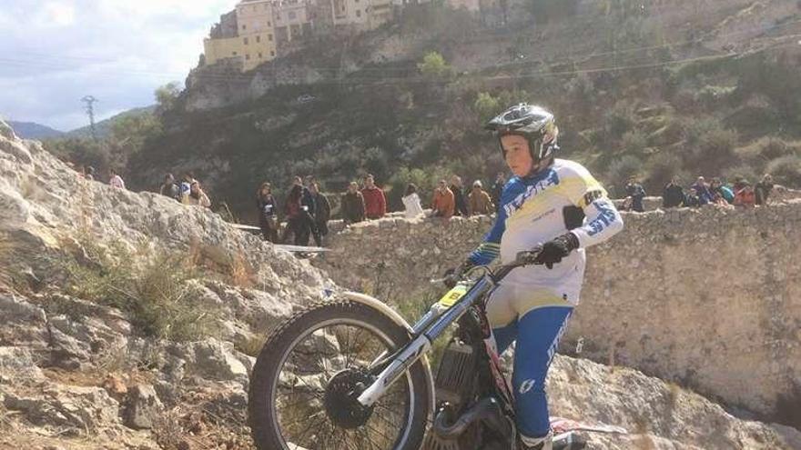 Martín Riobó, en plena prueba en Bocairent. // FdV