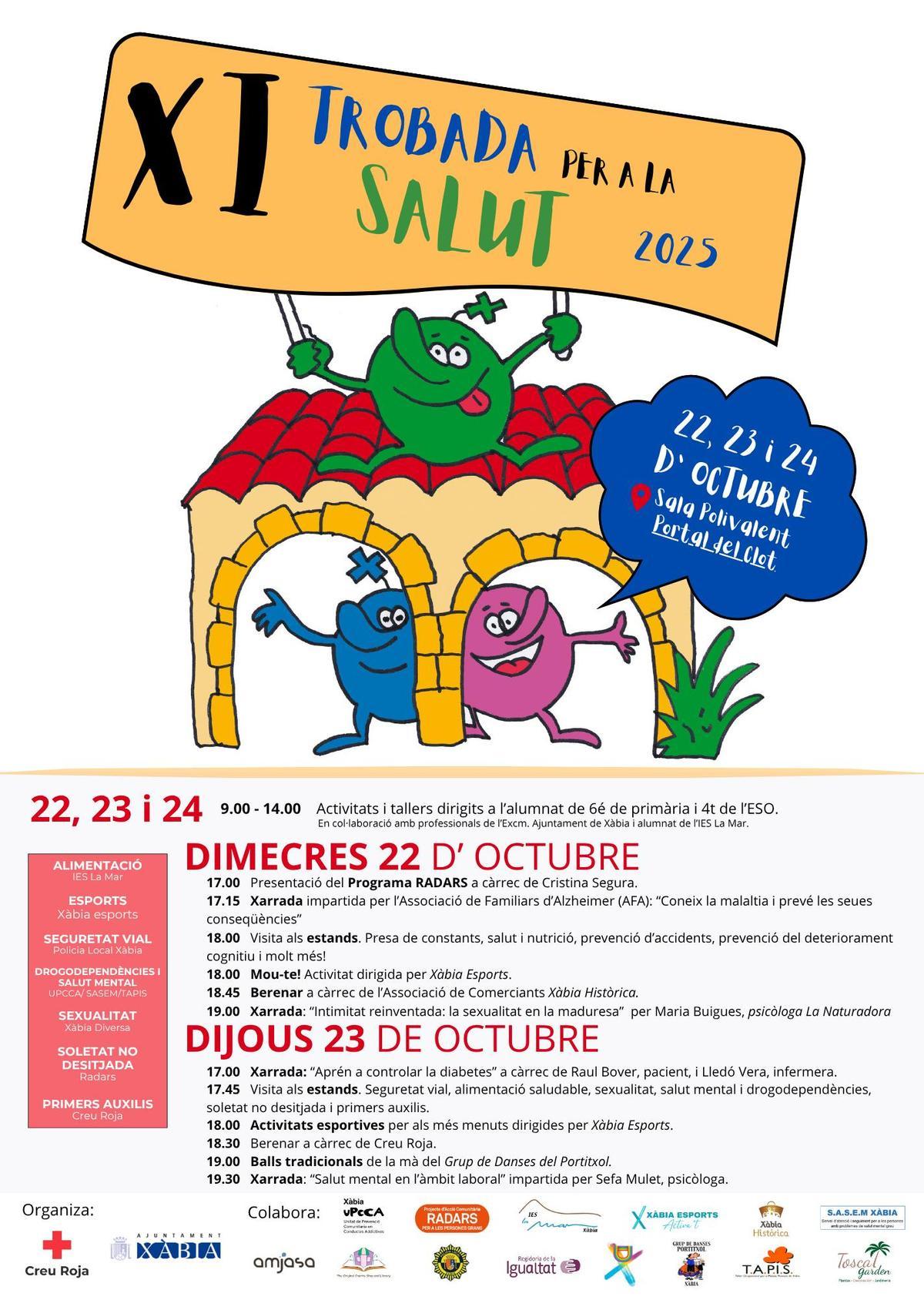 Cartel oficial de &quot;La XI Trobada per la Salut&quot;