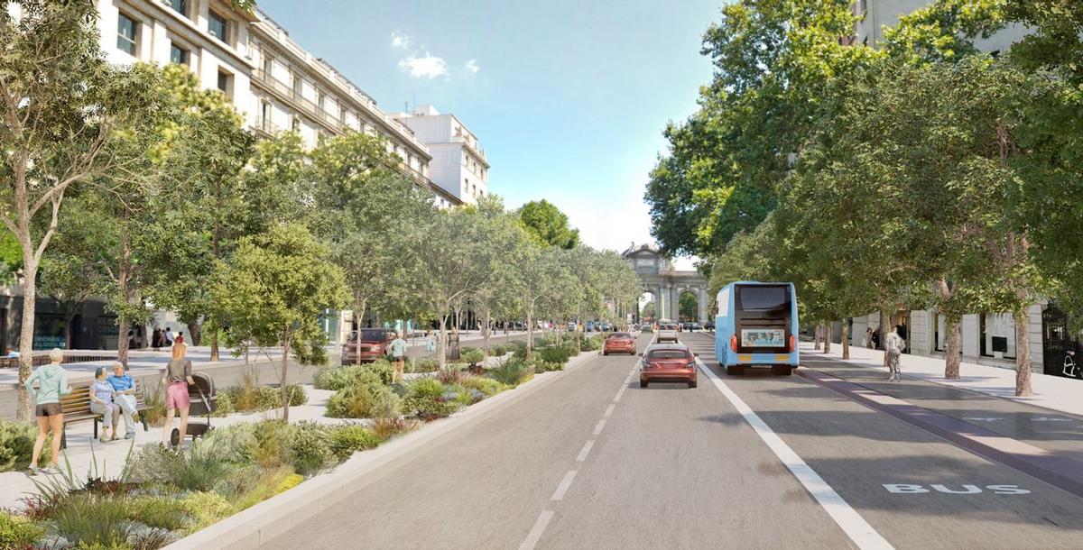 Así será el bulevar peatonal proyectado por el Ayuntamiento.