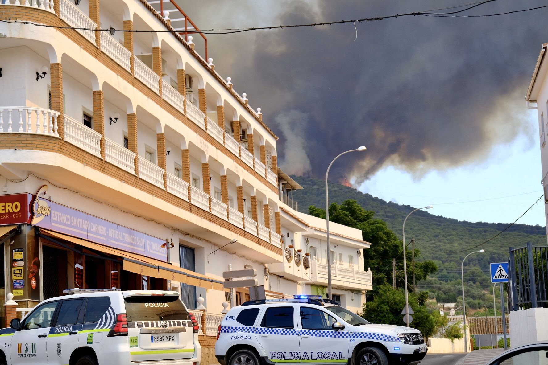 Imágenes del incendio en la Sierra de Mijas