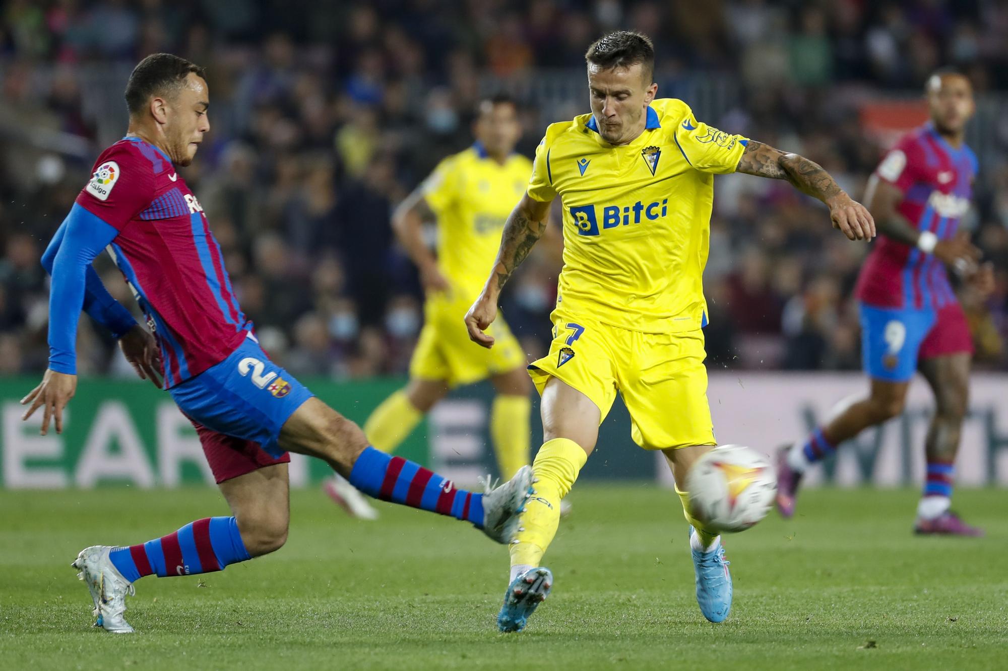 0-0. Tablas al descanso entre Barça y Cádiz