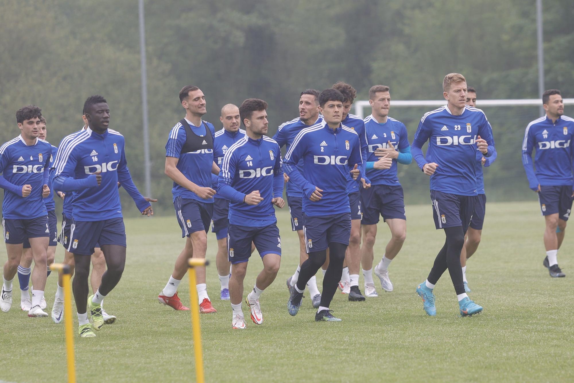 Las imágenes del entrenamiento del Oviedo