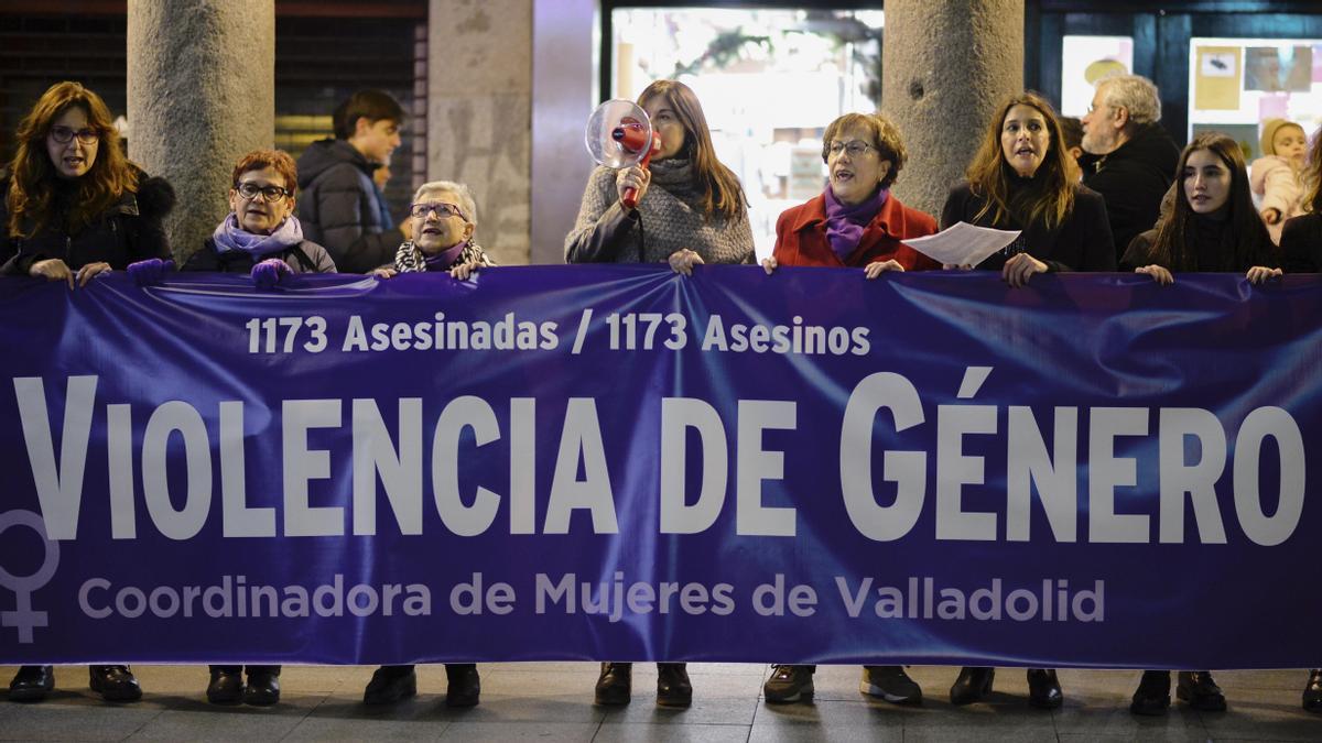 Una concentración contra la violencia de género.