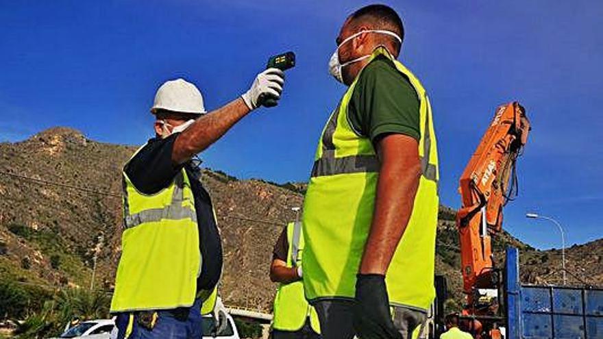 Control de síntomas y temperatura a todos los empleados