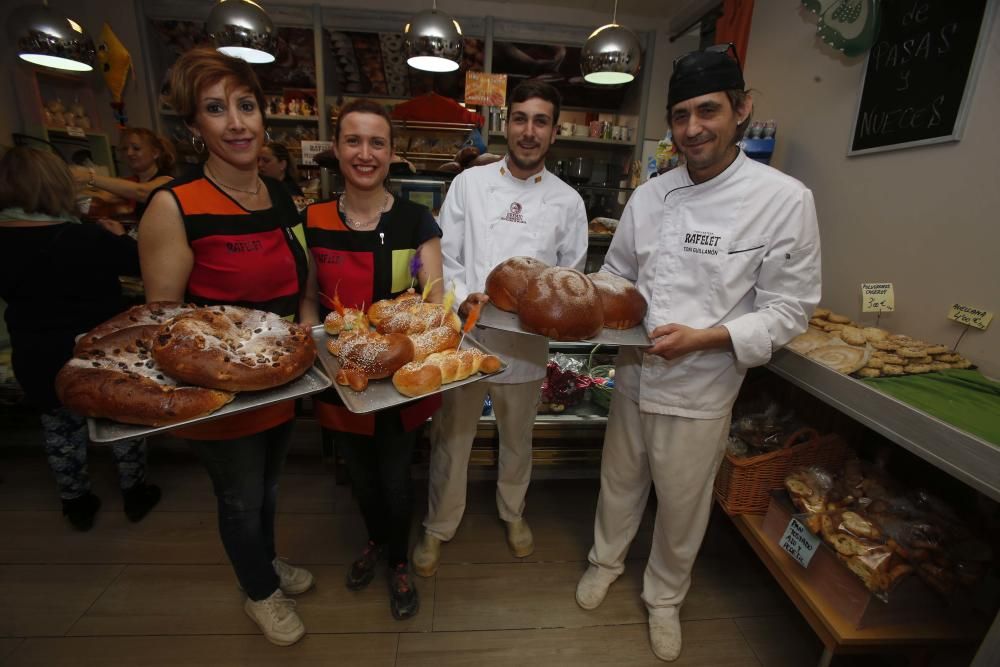 Forn Artesà Rafelet. Mejor panquemado, segundo de escaparate y tercero de torta de pasas y nueces y de monas.