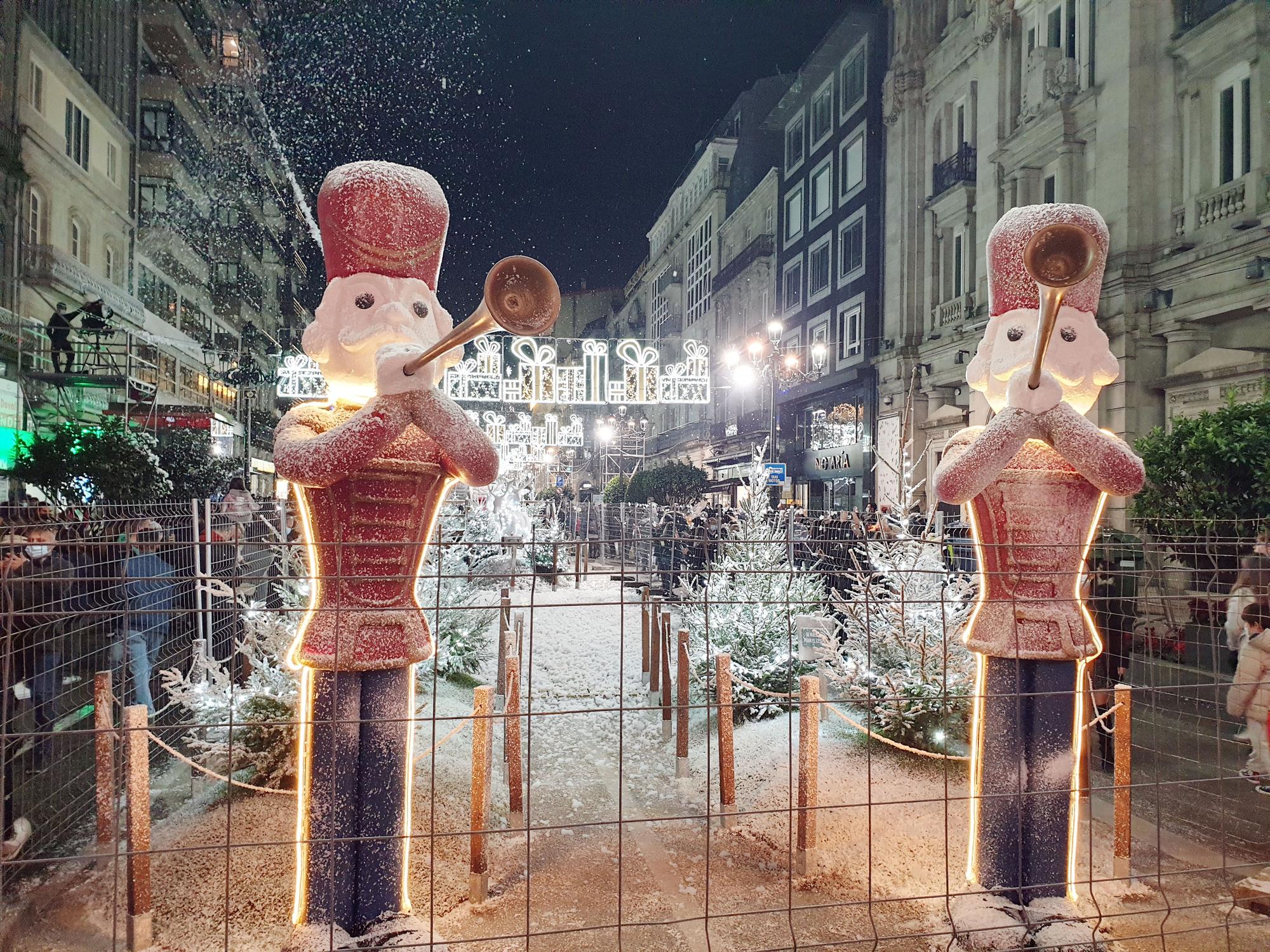 Las mejores imágenes del encendido de la Navidad en Vigo