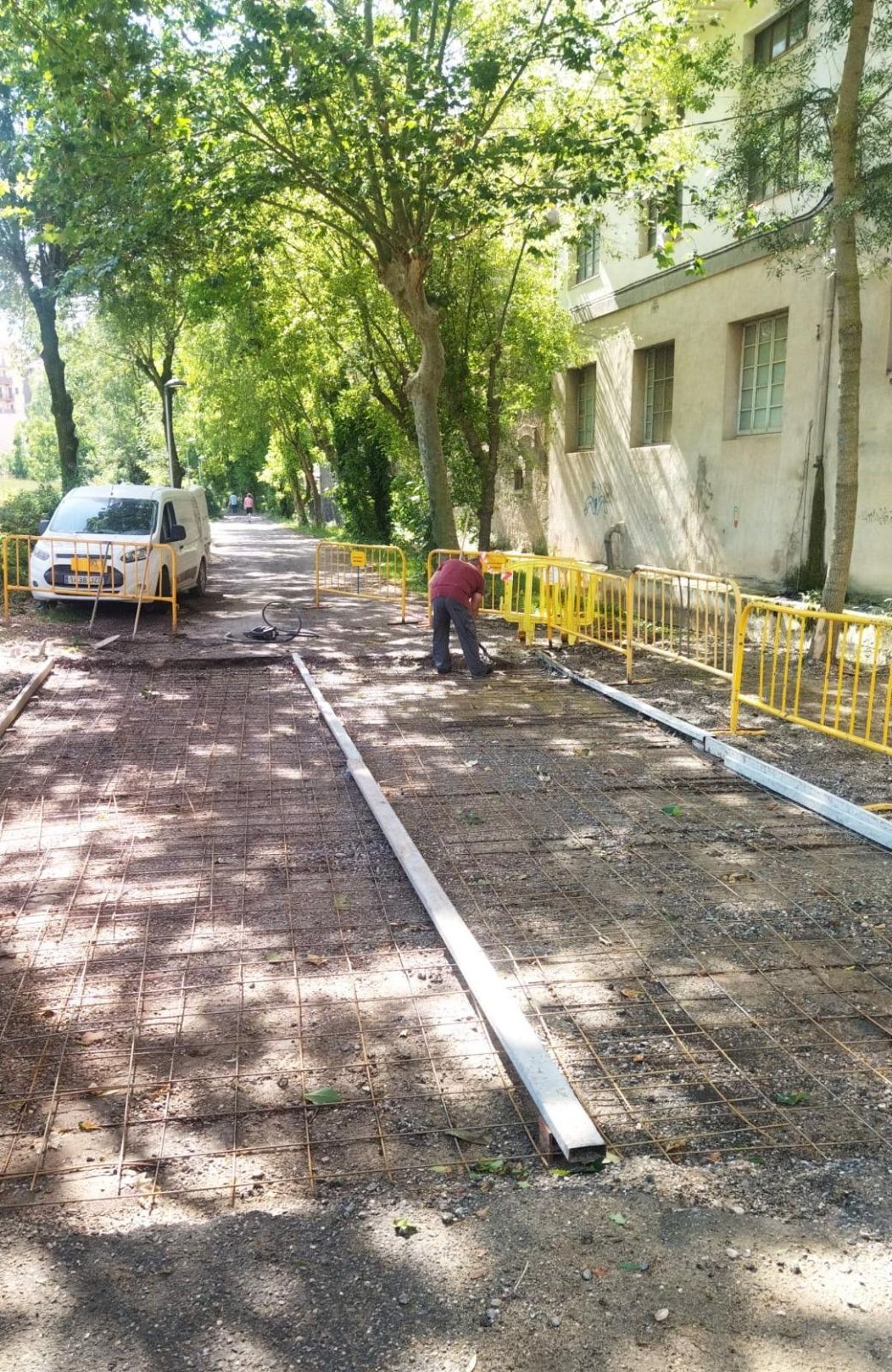 Treballs previs de la brigada municipal de Solsona