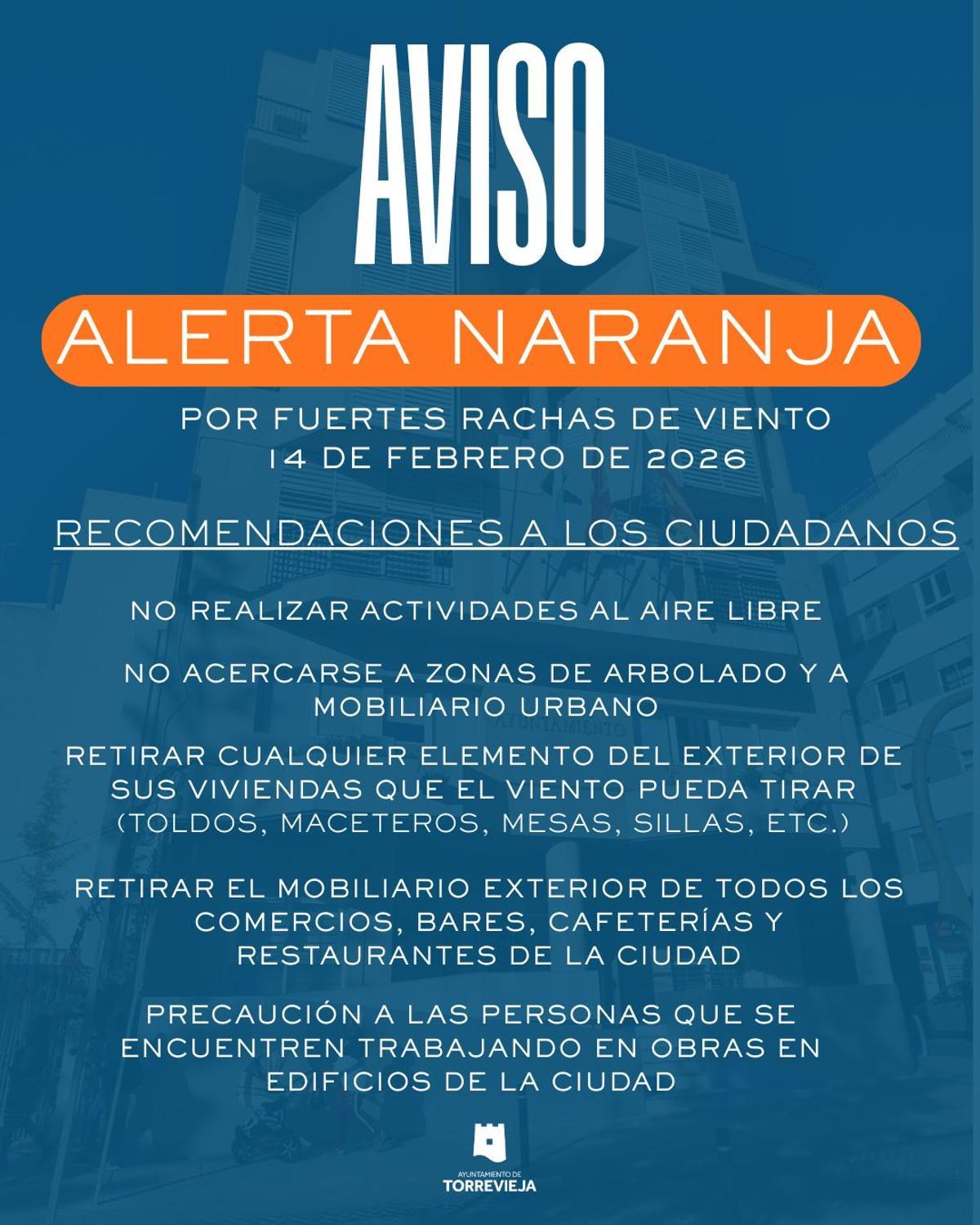 Comunicado del Cecopal de Torrevieja