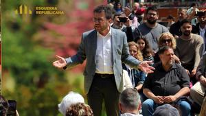 El president y candidato de ERC a la reelección, Pere Aragonès.