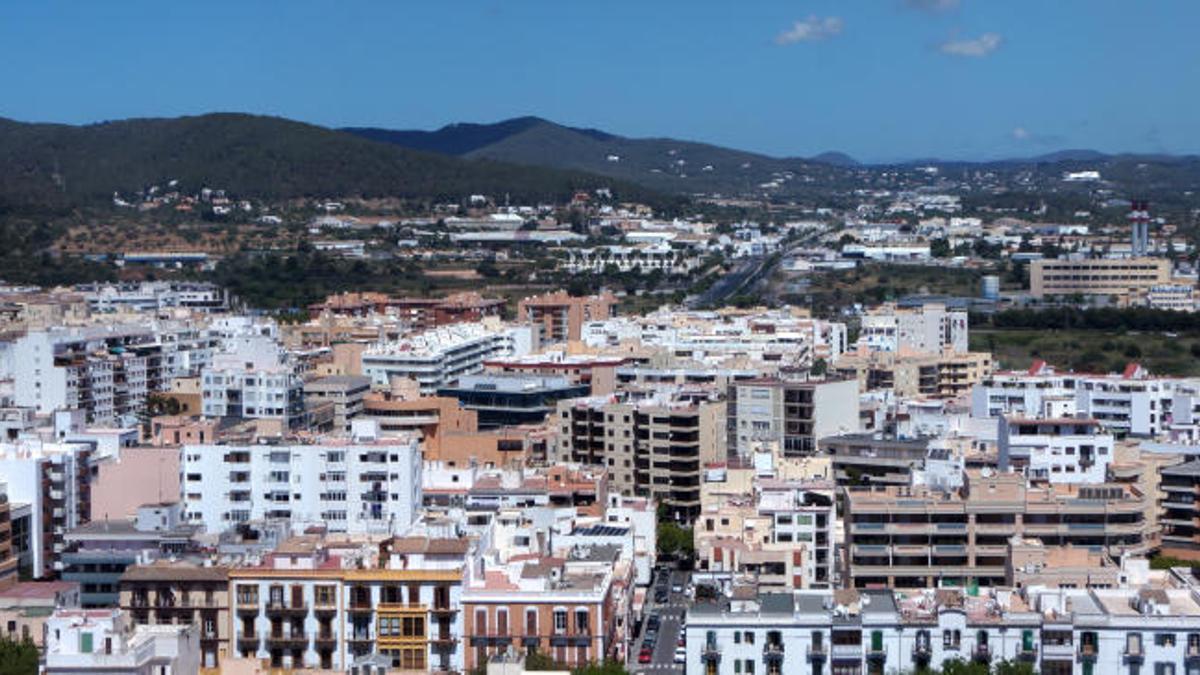 Vista de la ciudad de Ibiza.