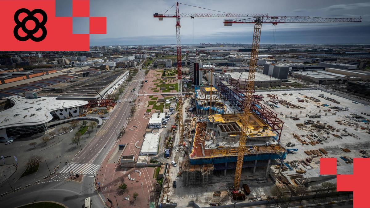 Futuro pabellón Hall Zero del recinto de Fira Gran Via, en L'Hospitalet de Llobregat