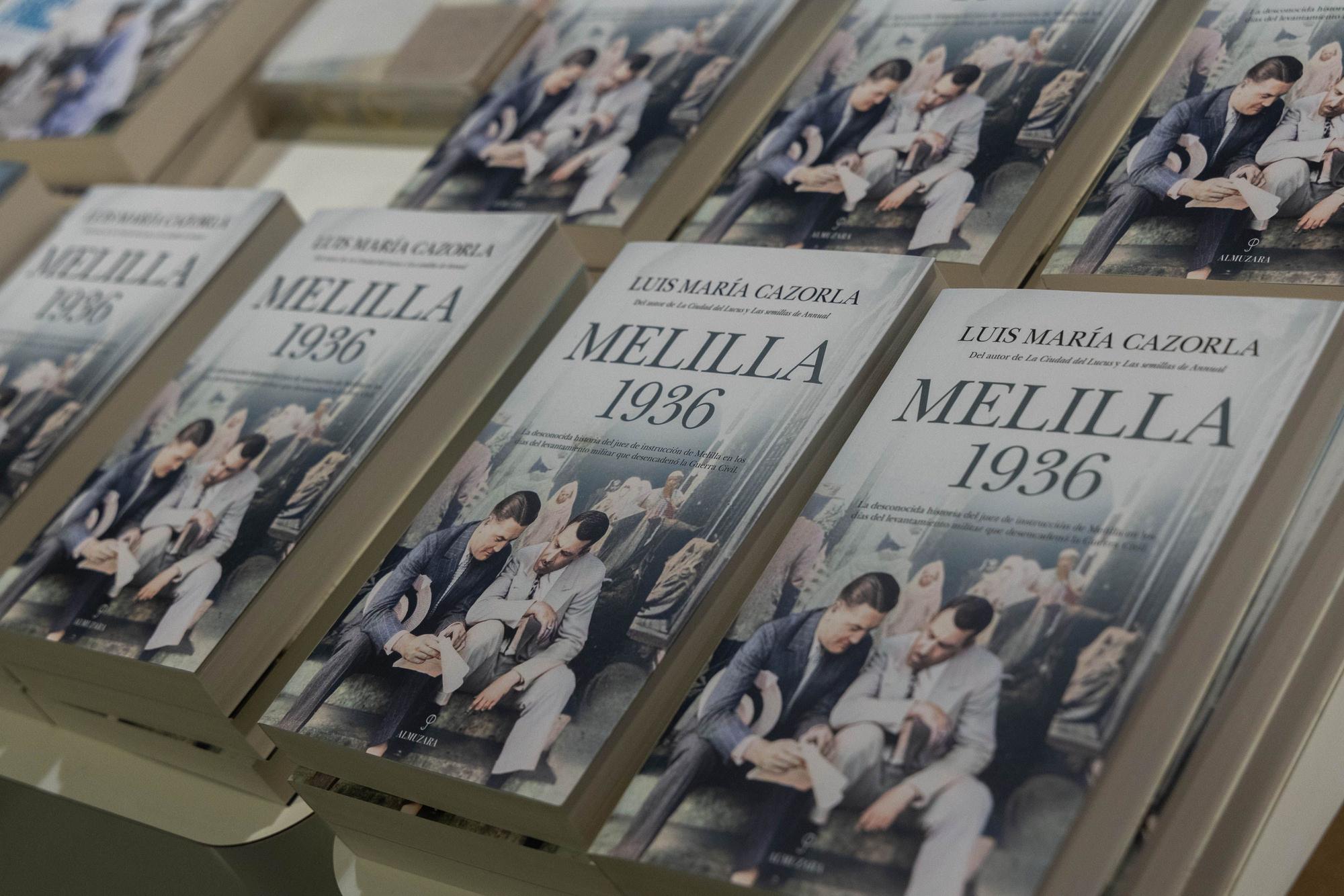 Luís María Cazorla presenta su novela histórica Melilla 1936 en la Fundación Mediterráneo