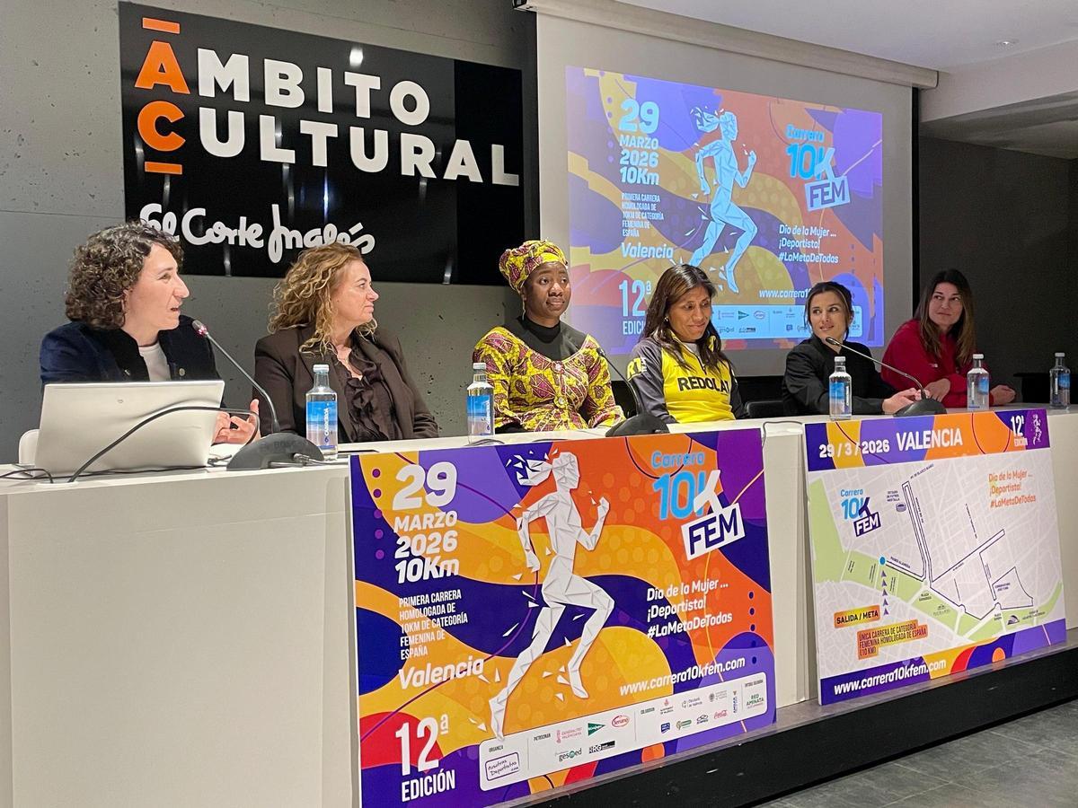 Presentación 10KFem de València.