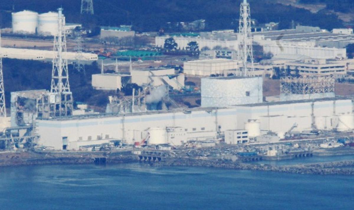 Vista aèria de la central de Fukushima, avui. Vista aèria de la central de Fukushima, avui.