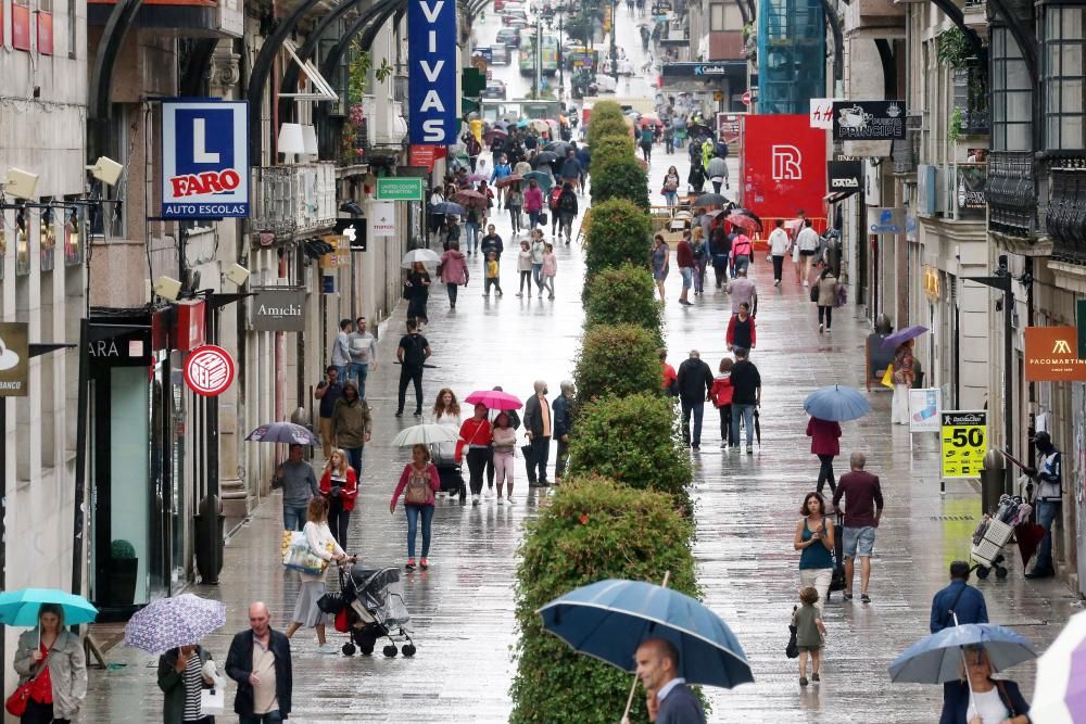 El tiempo en Vigo: el día de verano en el que llovió como si fuese invierno