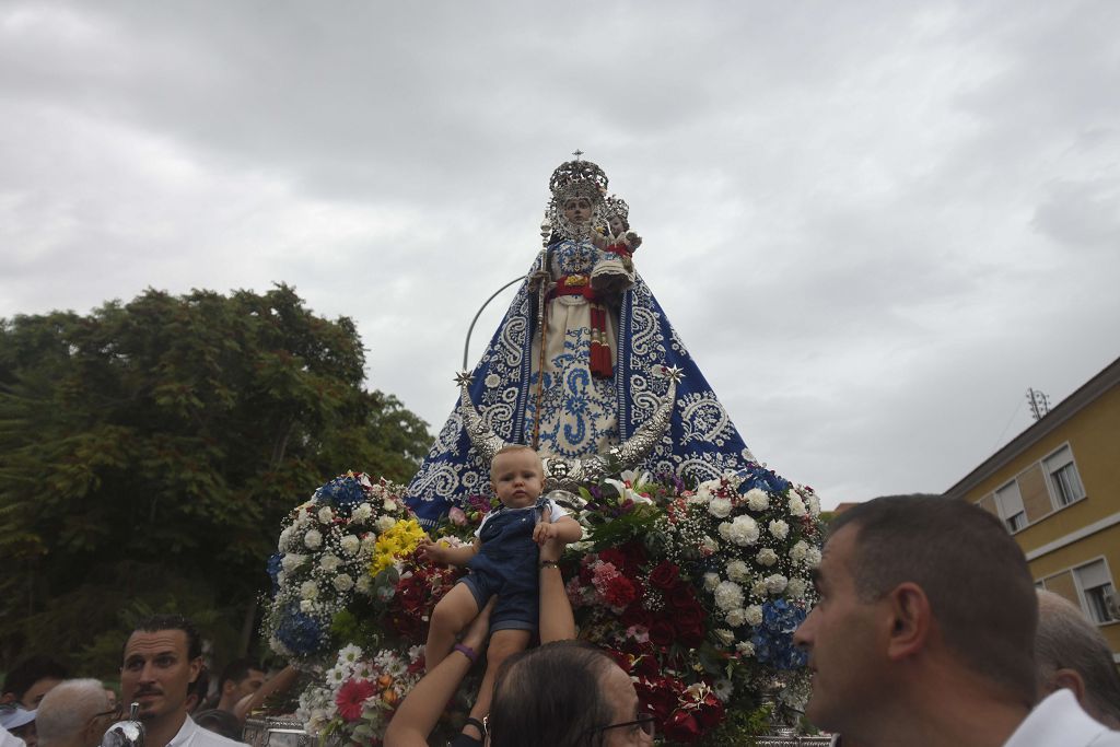 Romería de Murcia: Misa previa y primer tramo del recorrido