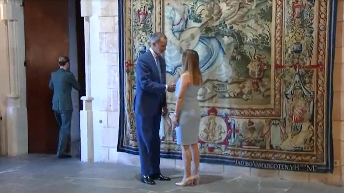 El rey Felipe VI recibe en Palma a las nuevas autoridades baleares