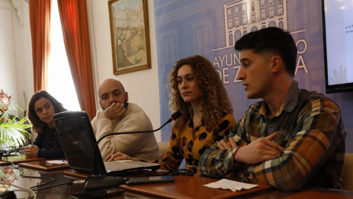 Presentación del programa municipal contra la obesidad infantil, en el Ayuntamiento de Zamora.