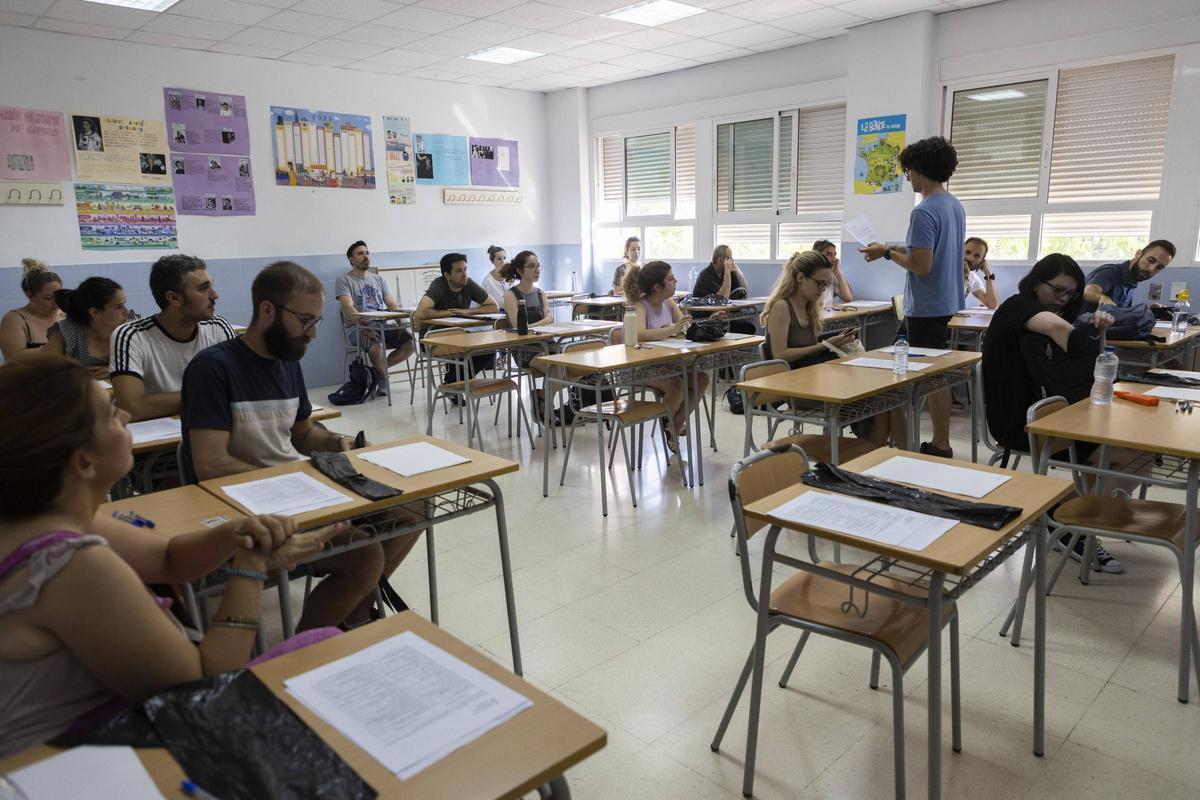 Valencia. Oposiciones de Educación. IES Distrito Marítimo, en una imagen de archivo.