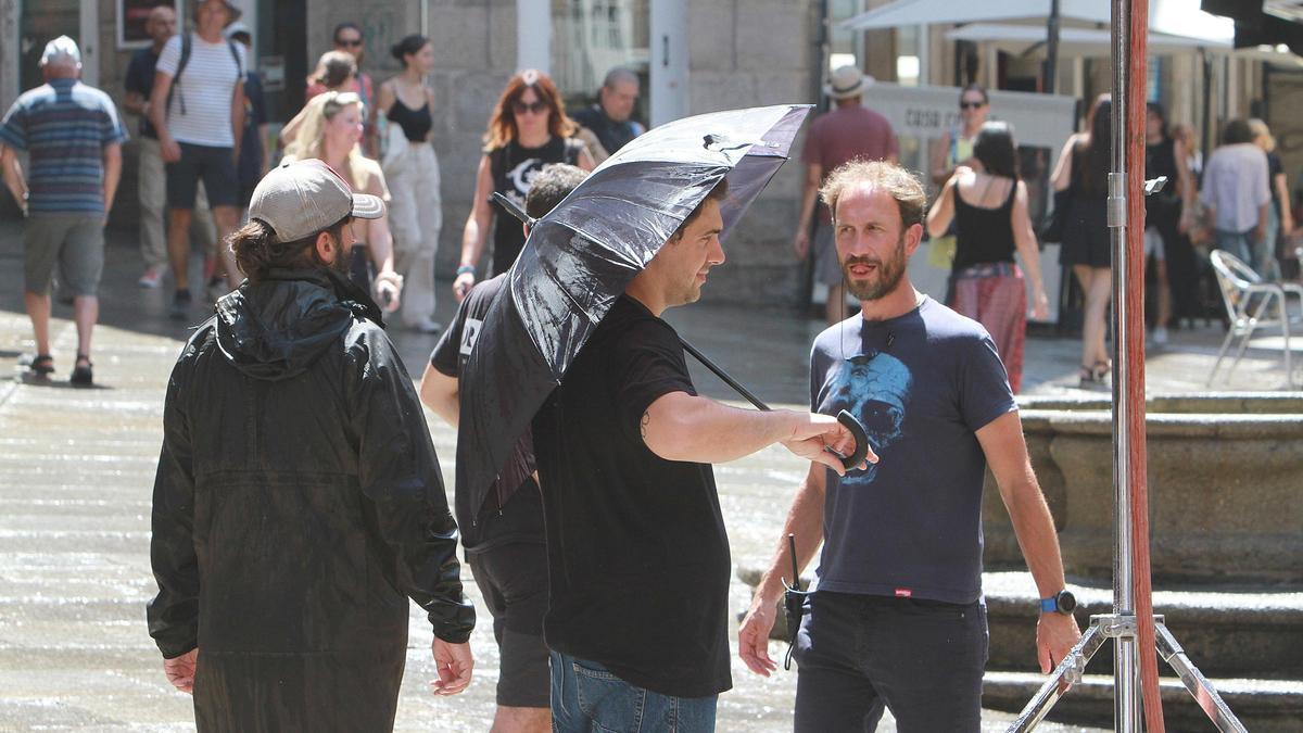 El rodaje en Ourense.