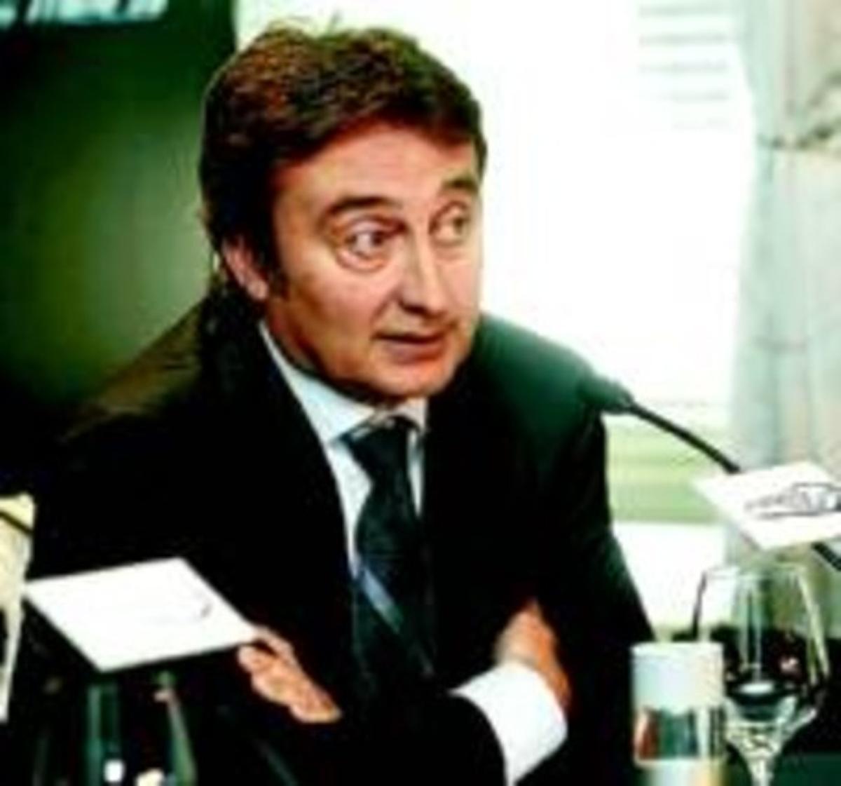 Adrián Campos, ahir al restaurant Ramsés de Madrid.