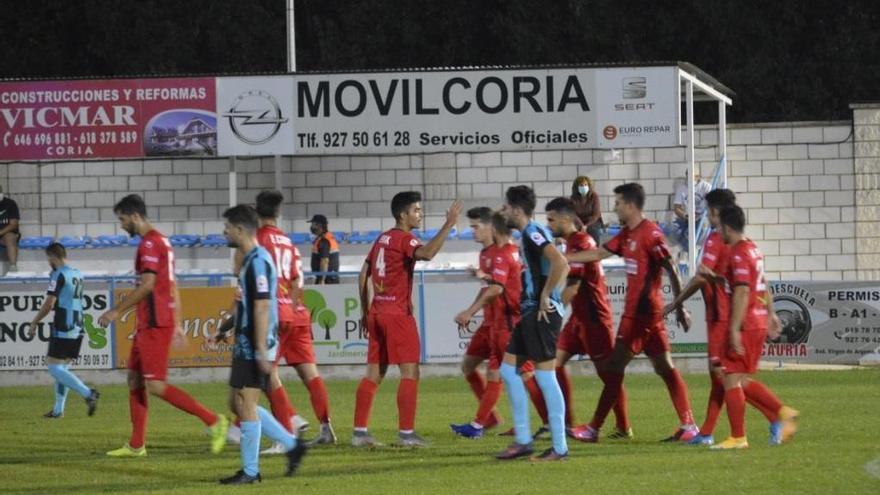 El Mérida supera al Coria con goles de Álvaro Barbosa y Guille Andrés (0-2)