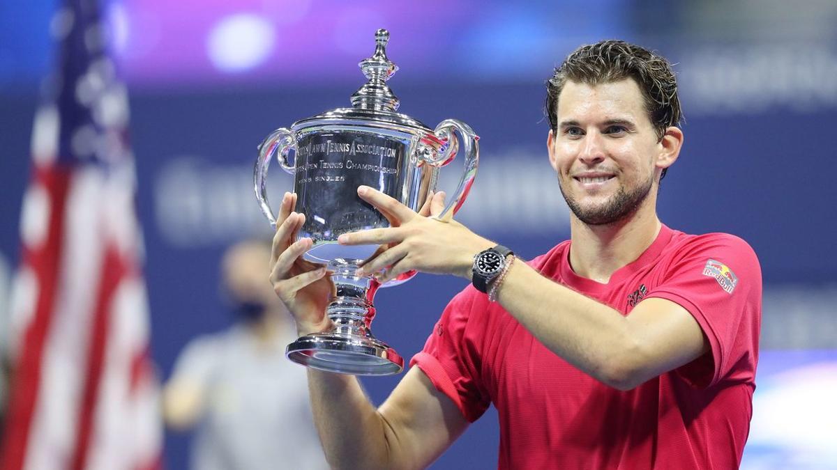 Dominic Thiem, tras ganar el Abierto de EEUU.