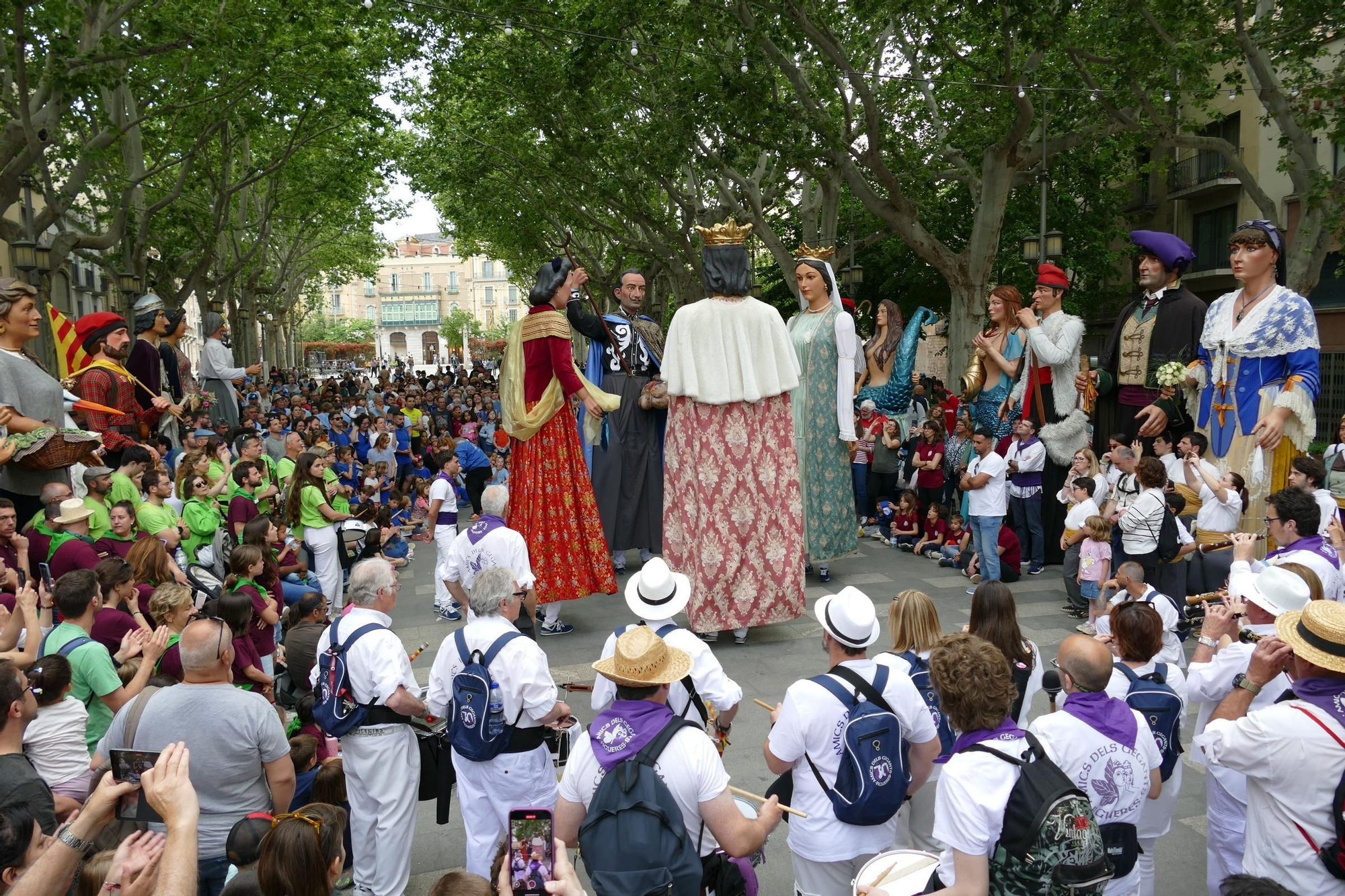 La trobada gegantera de la Diada de Santa Creu celebra els 30 anys dels Amics dels Gegants de Figueres
