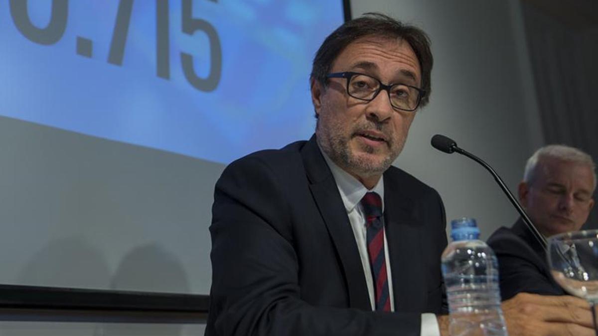 Benedito, durante su rueda de prensa