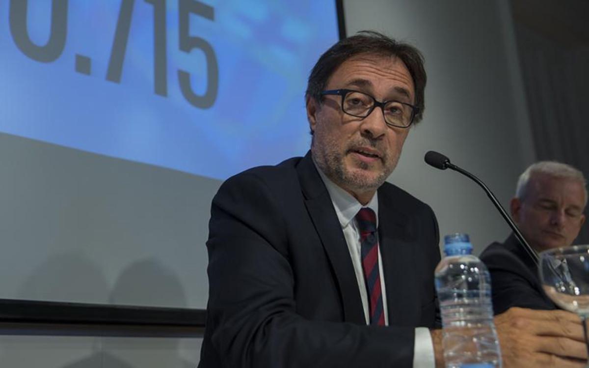 Benedito, durante su rueda de prensa
