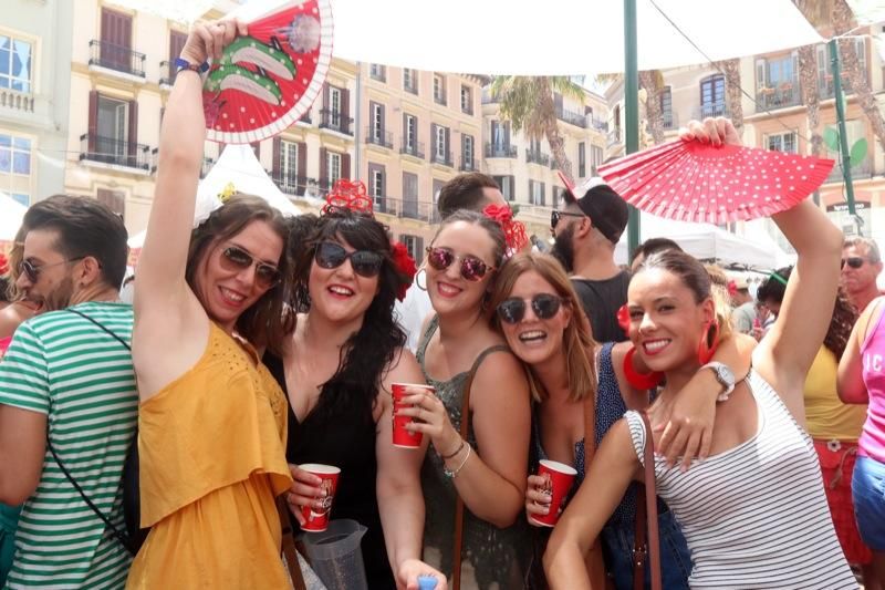 Primera jornada de la Feria de Málaga en el centro.