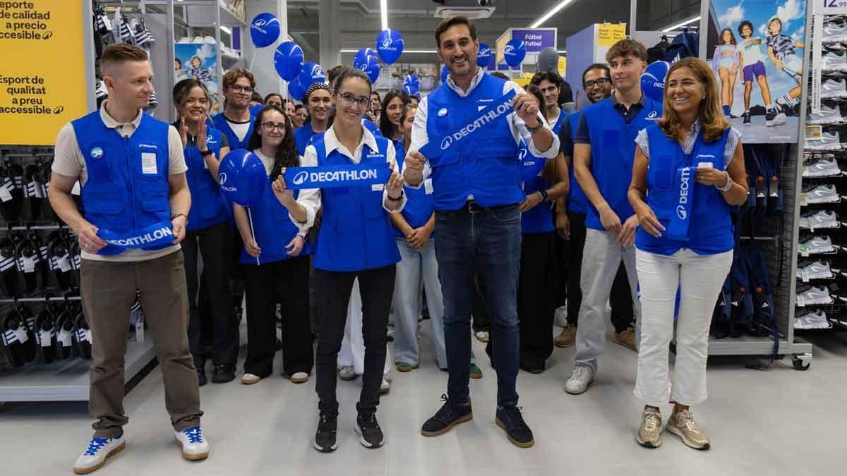 Inauguración de la tienda Decathlon City en el centro comercial Splau, el miércoles 26 de agosto.