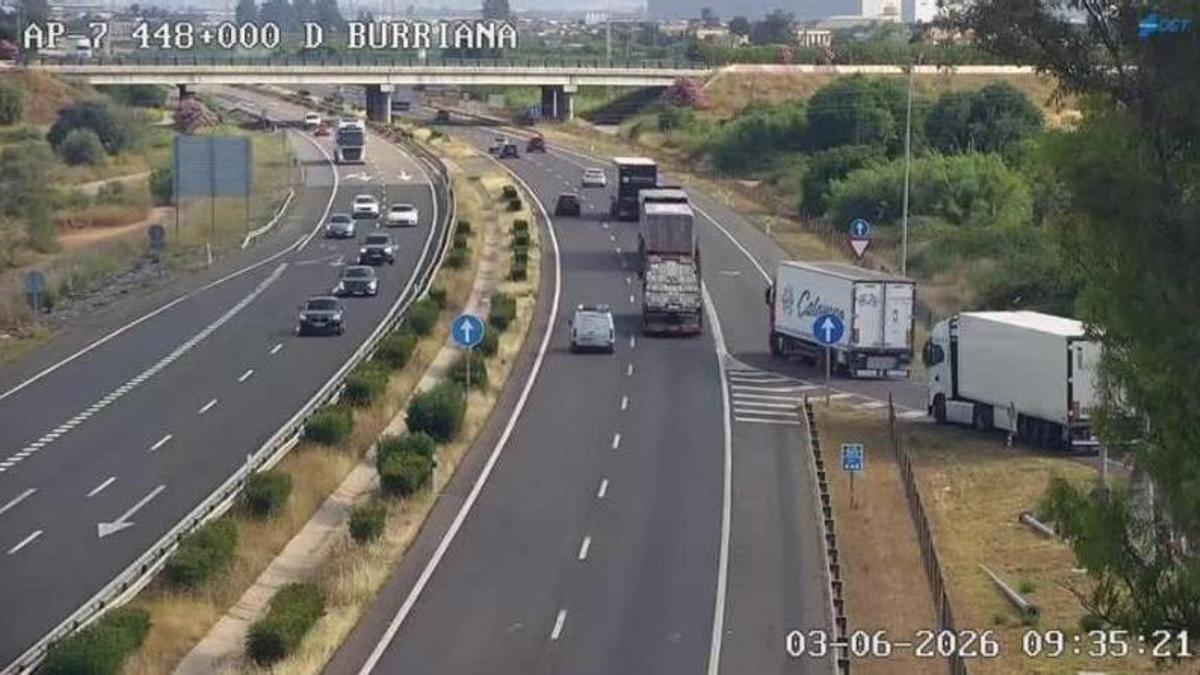 Imágen de la AP-7 en Castellón